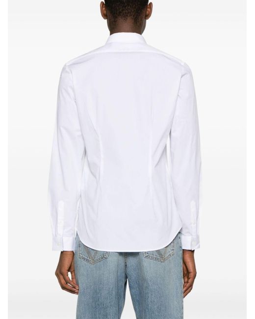 PS by Paul Smith White Poplin Cotton Shirt for men
