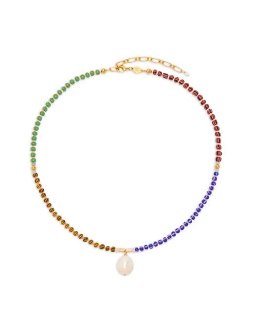 Anni Lu Metallic Magic Moments Striped Beaded Necklace