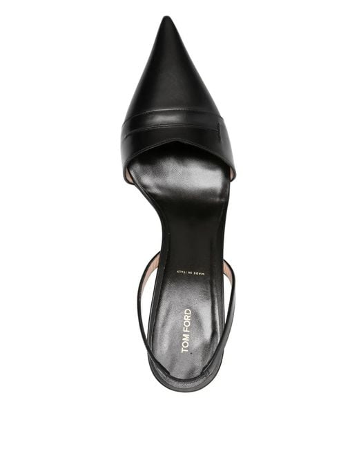 Tom Ford Black 65Mm Slingback Pointed-Toe Pumps