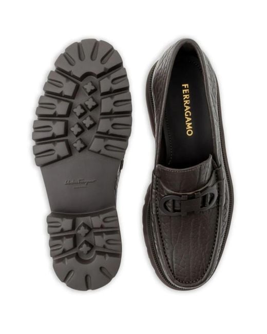 Ferragamo Brown Leather Loafers