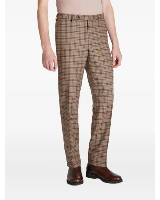 Slowear Natural Pantalon Droit À Carreaux for men