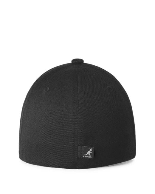 Kangol Black Flexfit Wool Baseball Cap for men