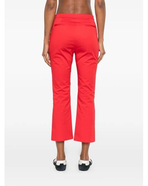 Maje Straight Broek in het Red