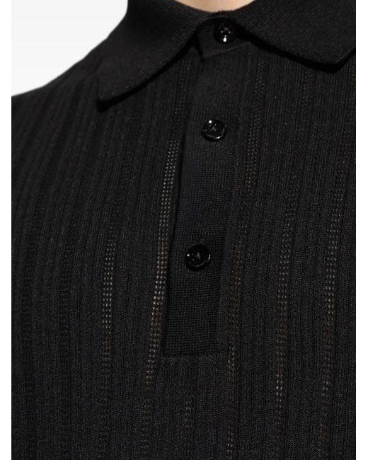 Tom Ford Black Cotton Polo Shirt for men