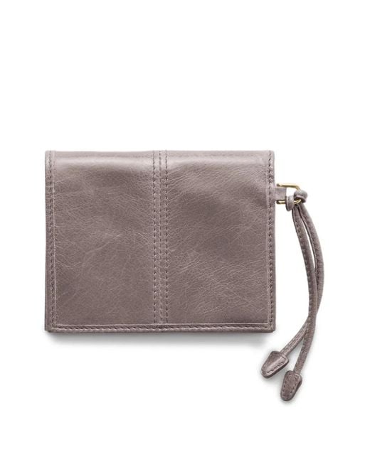 Prada Gray Small Leather Bifold Wallet