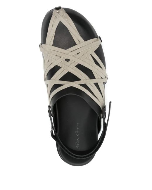 Rick Owens Black Slip On Sandals for men