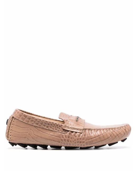 Philipp Plein Multicolor Leather Moccasins for men
