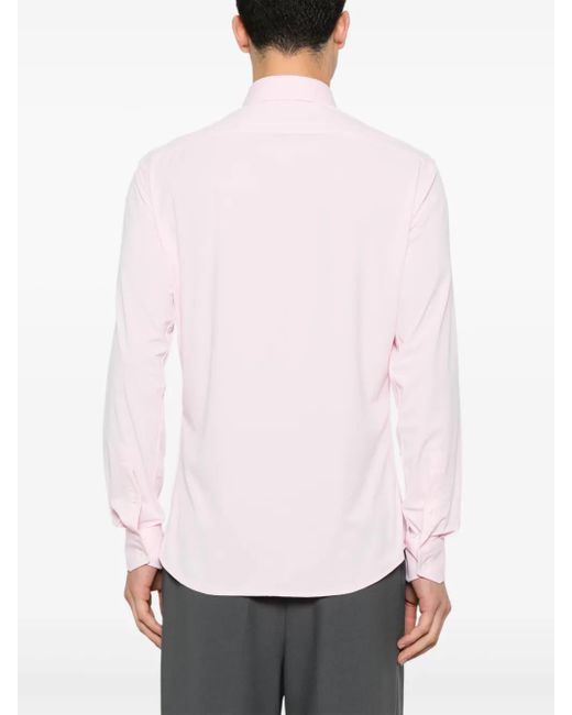 メンズ Traiano Milano カッタウェイカラー シャツ Pink