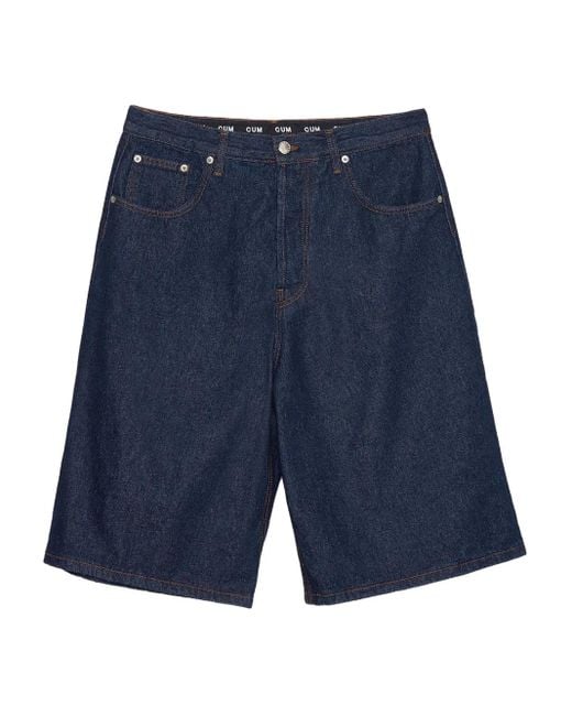 Edward Cuming Blue Denim Shorts for men