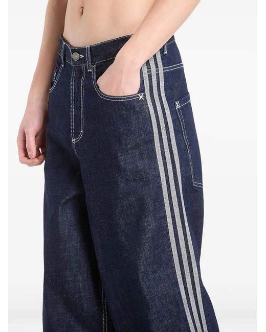 Vaqueros 3-Stripes Adidas de hombre de color Blue