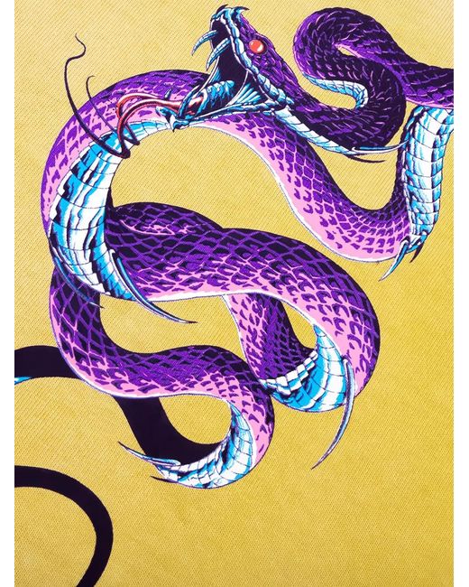 D-R-G-N Yellow Snake Pit-Viper T-Shirt for men