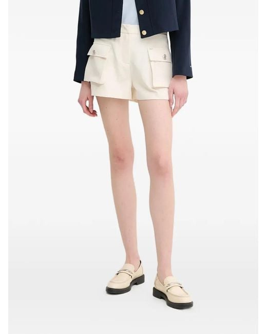 GAUDI Black Flap-Pocket Button Shorts
