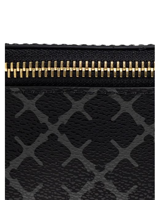 By Malene Birger Black Geometric-Print Zip-Fastening Jewellery Box