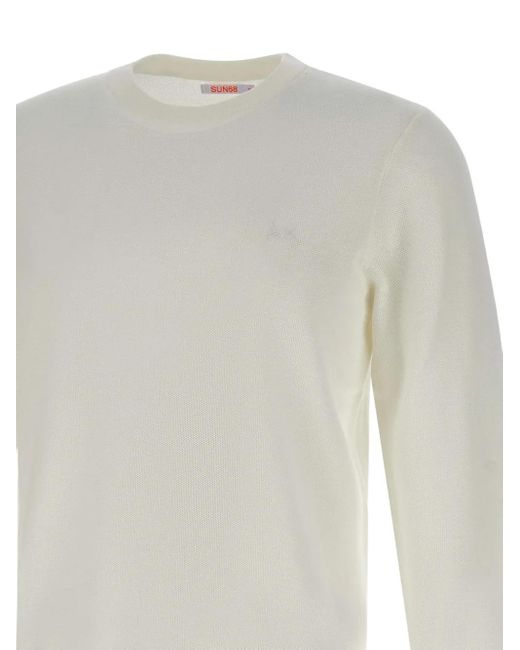 Pull En Coton Sun 68 pour homme en coloris White
