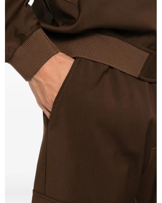 Barena Brown Elasticated Cargo Pants for men