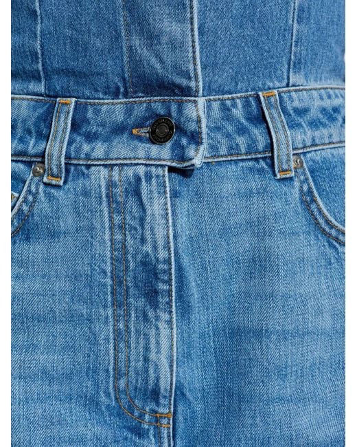 Combinaison En Jean À Col Chemise Givenchy en coloris Blue