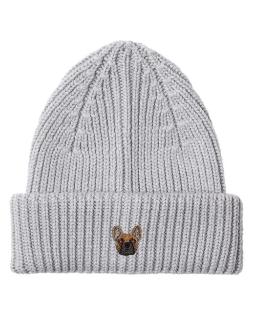 PELO FOUNDATION Gray Boule Dogue Beanie Hat