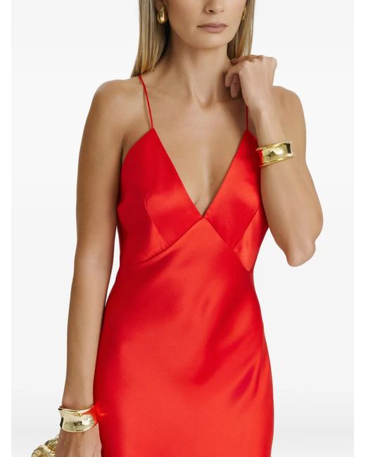 Il Volo Red Muse Sleeveless Maxi Dress