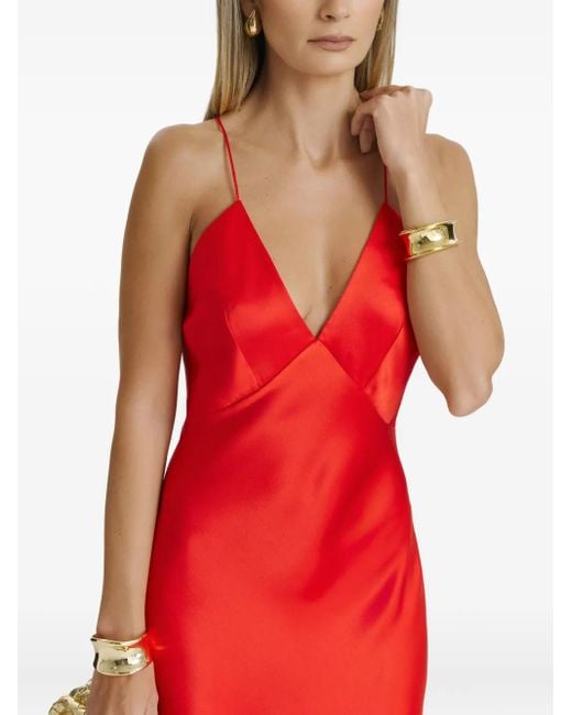 Il Volo Red Muse Sleeveless Maxi Dress
