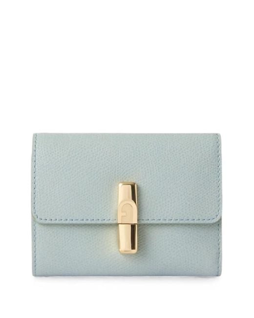 Furla Blue Portefeuille Compact Iride S