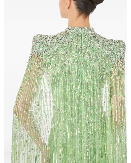 Jenny Packham Green Robe Longue Opera