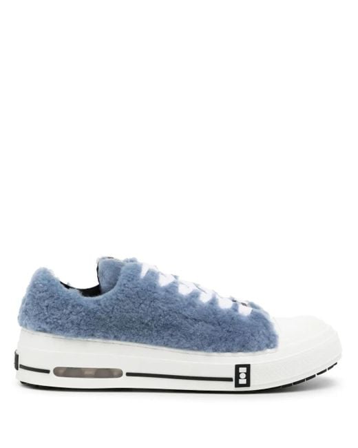 NAHMIAS Blue Five-O Logo-Patch Sneakers for men