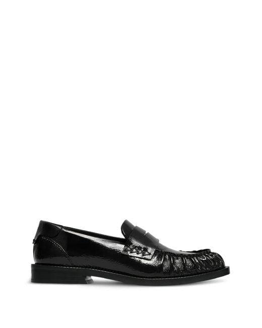VANDA NOVAK Black Greta Loafers