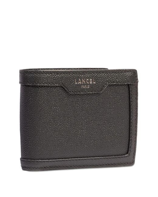 Lancel Black Compact Leather Wallet for men