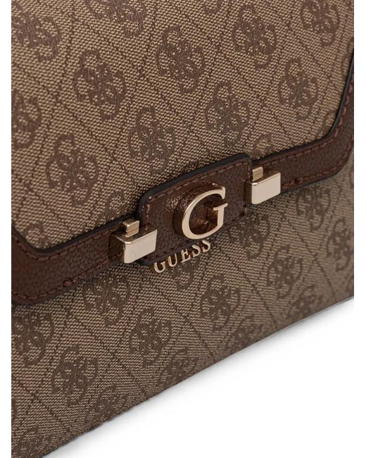Guess Brown Lindsey Shoulder Bag