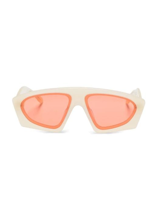 Henrik Vibskov Pink Geometric-Frame Sunglasses