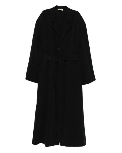 Fear Of God Black Belted Coat for men