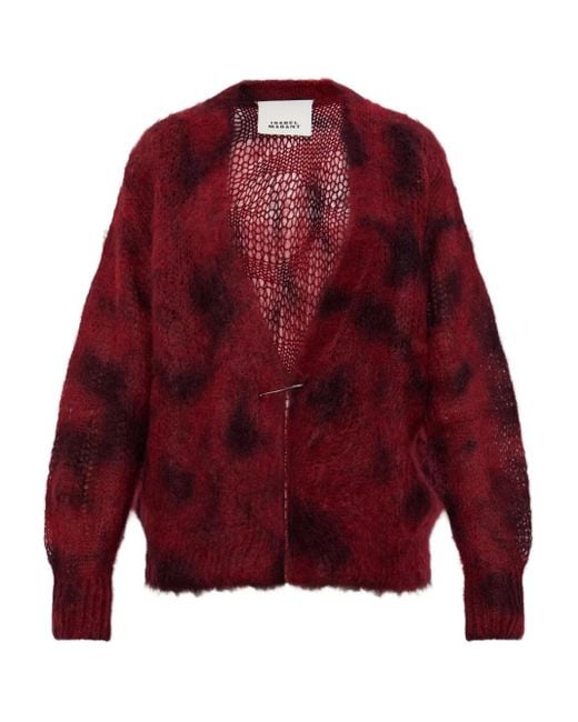 Isabel Marant Red Mahel Cardigan
