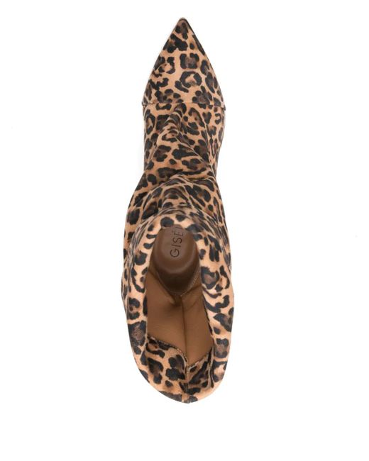 GISÉL MOIRÉ Brown Miriam Stiefel 40Mm