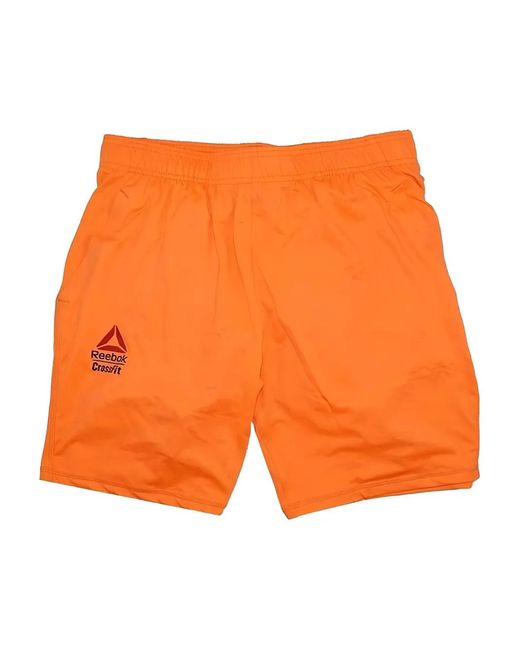 Reebok Orange Crossfit Games Shorts for men