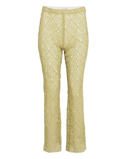 Giambattista Valli Yellow Lace Trousers