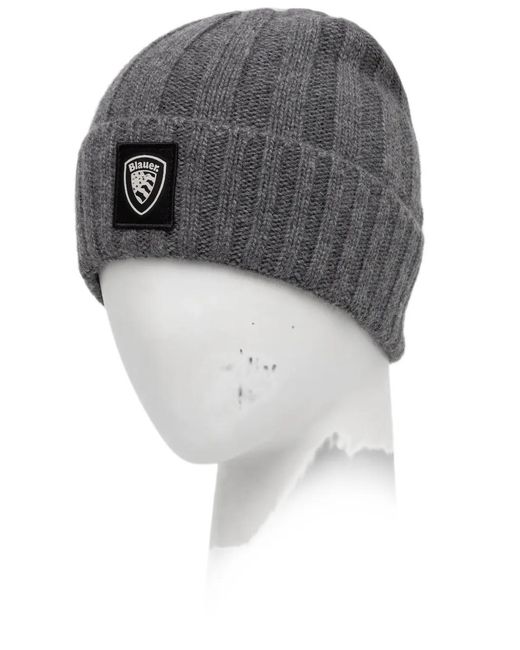 Blauer Gray Ribbed Patch Hat for men