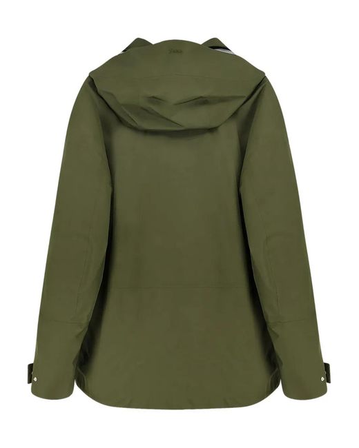 Herno Green Removable-Hood Padded Jacket for men