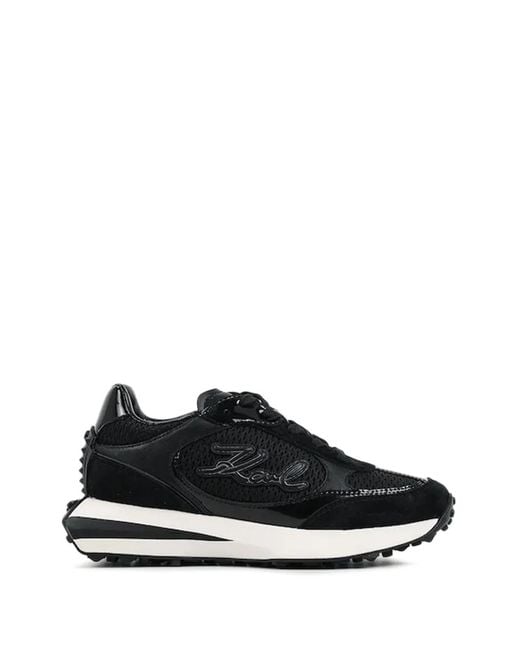 Karl Lagerfeld Black Zone Logo Sneakers