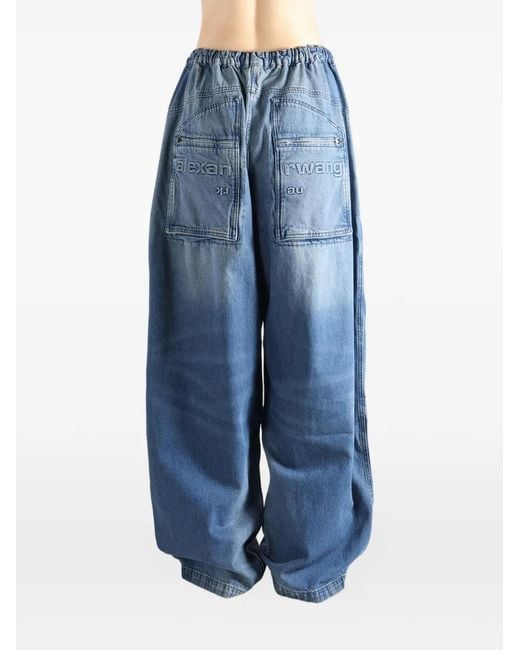 Alexander Wang Blue Cargo Jeans