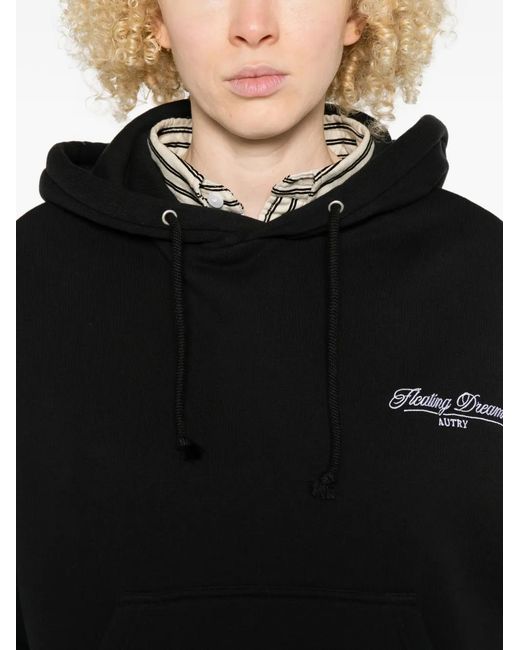 Autry Black Hoodie Main Sweatshirt