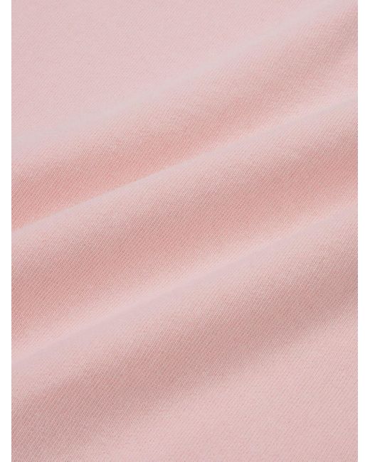 Sporty & Rich Pink Logo-print Cotton Track Shorts