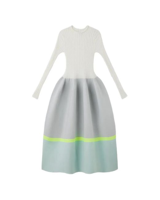Abito Con Inserti di CFCL in White