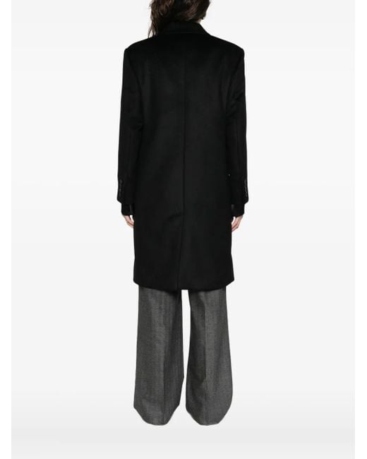 Abrigo con doble botonadura Max Mara de color Black