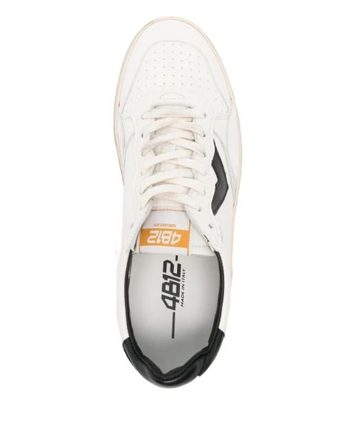 4b12 Natural Hyper Appliqué Trainers for men
