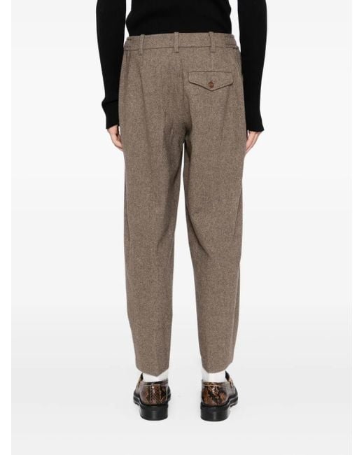 CROQUIS Gray Wool Trousers for men
