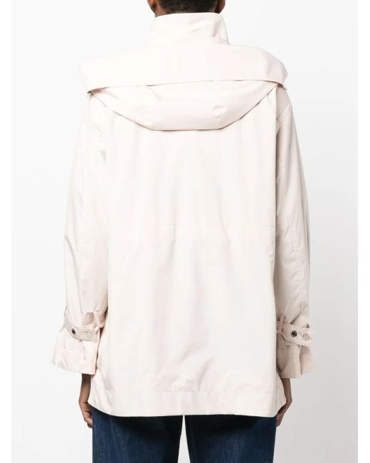 Moorer Natural Hooded Parka Coat