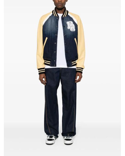 DSquared² Blue College' And Varsity Jacket for men