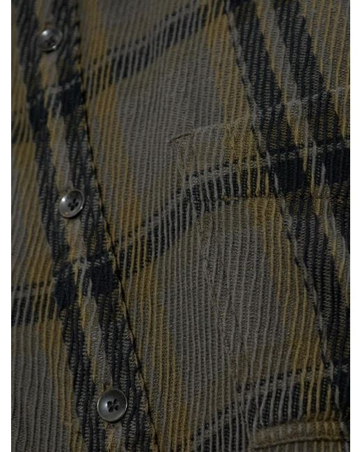 Camicia A Quadri di Rag & Bone in Green da Uomo
