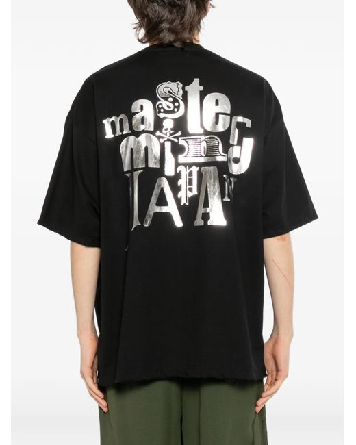 Mastermind Japan Black T-Shirt À Logo Imprimé for men