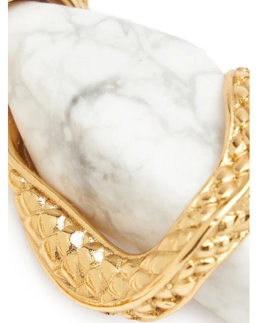 Roberto Cavalli White Fang-Pendant Necklace